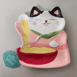 10 Strawberry Street Adorable Cat Spoon Rest **NEW